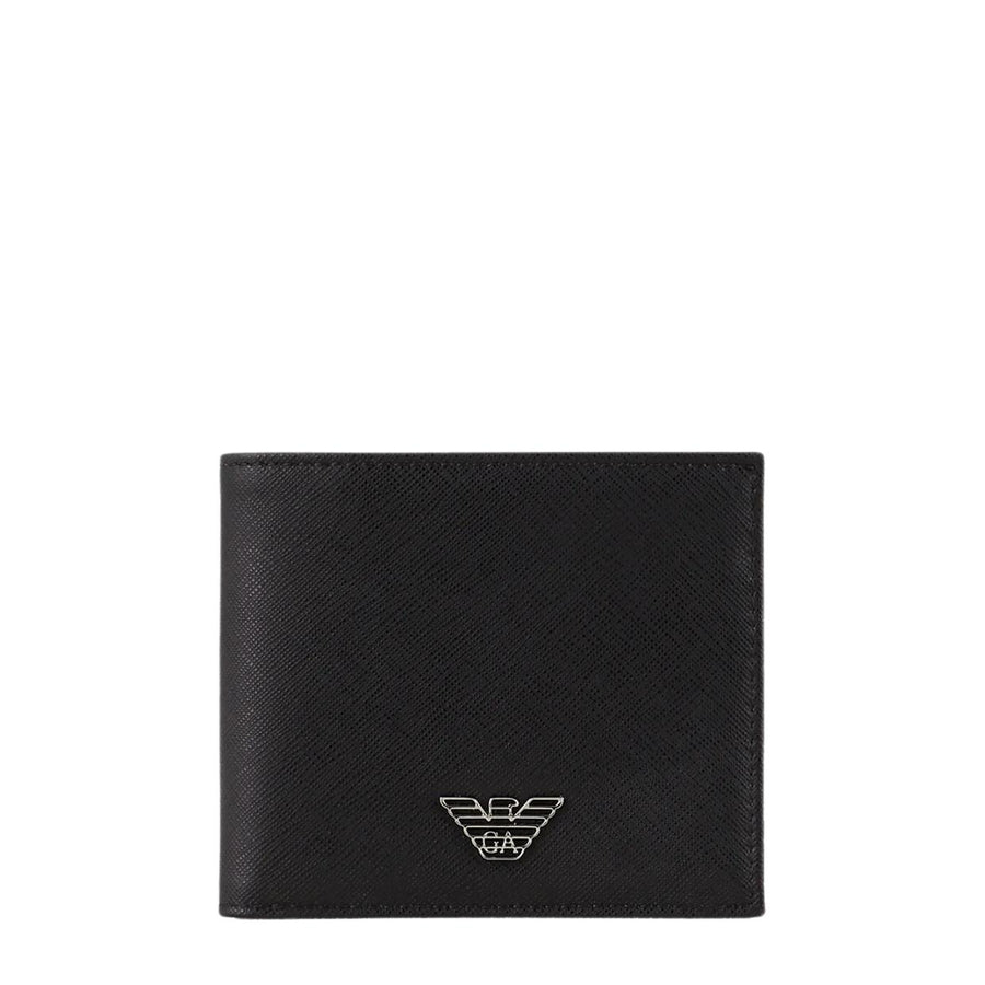 Emporio Armani Eagle Logo Billford Black Wallet