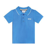 BOSS Baby Printed Logo Blue Polo Shirt