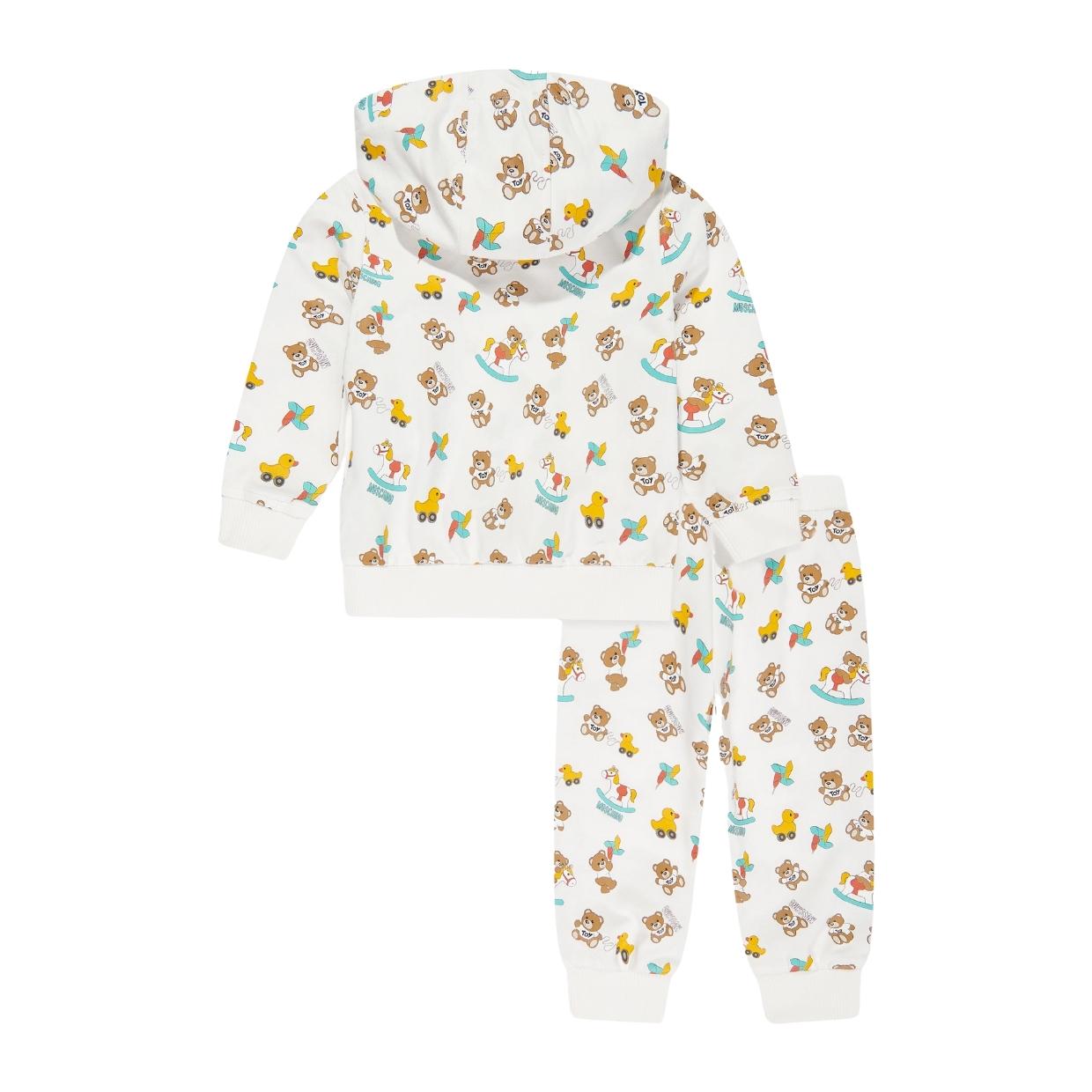 Moschino Baby Teddy Bear All-Over Two-Piece Tracksuit Set
