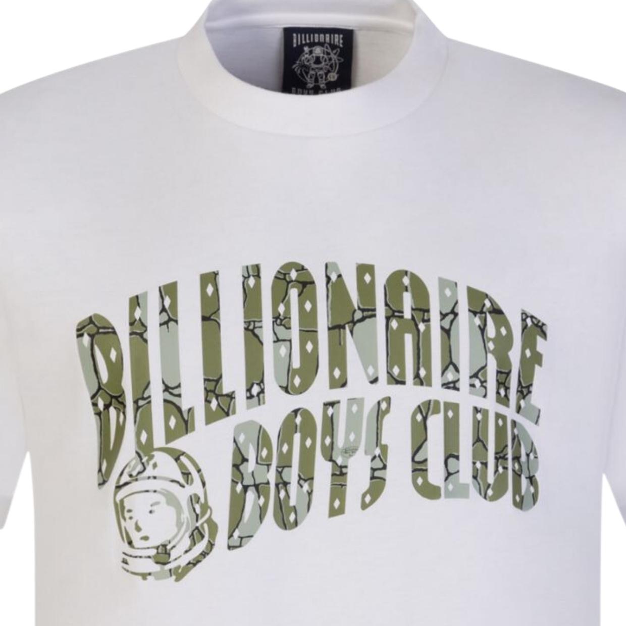 Billionaire Boys Club Gator Camo Arch Logo White T-Shirt