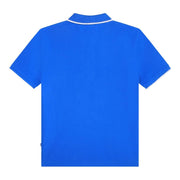 BOSS Kids Printed Logo Blue Polo Shirts