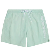 Emporio Armani Bodywear Embroidered Logo Green Swim Shorts
