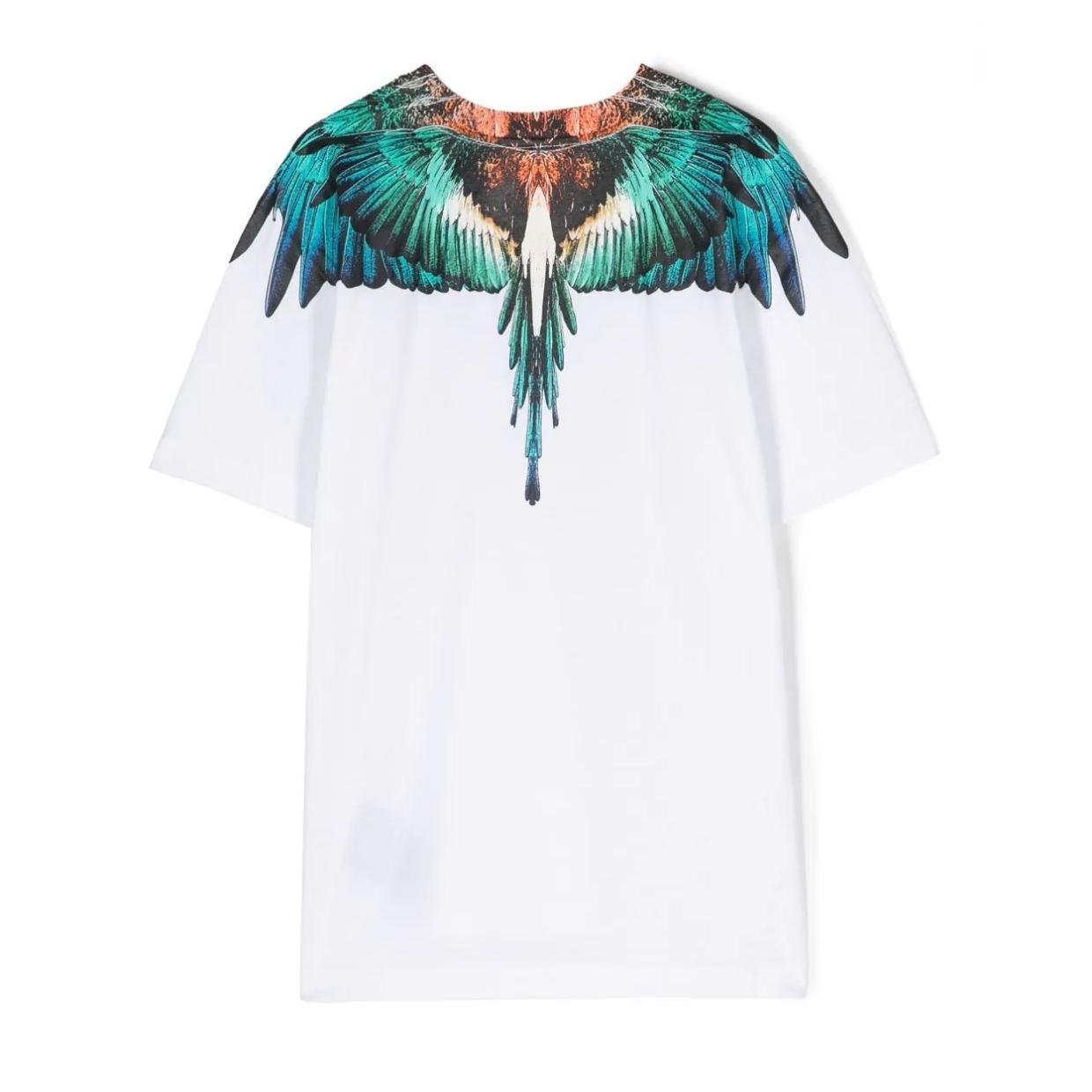 Marcelo Burlon Icon Wings White & Light Blue T-Shirt