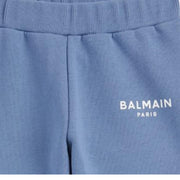 Balmain Baby Printed Logo Blue Jogging Bottoms