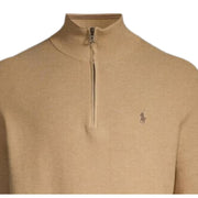 Polo Ralph Lauren Camel Brown Half Zip Sweater