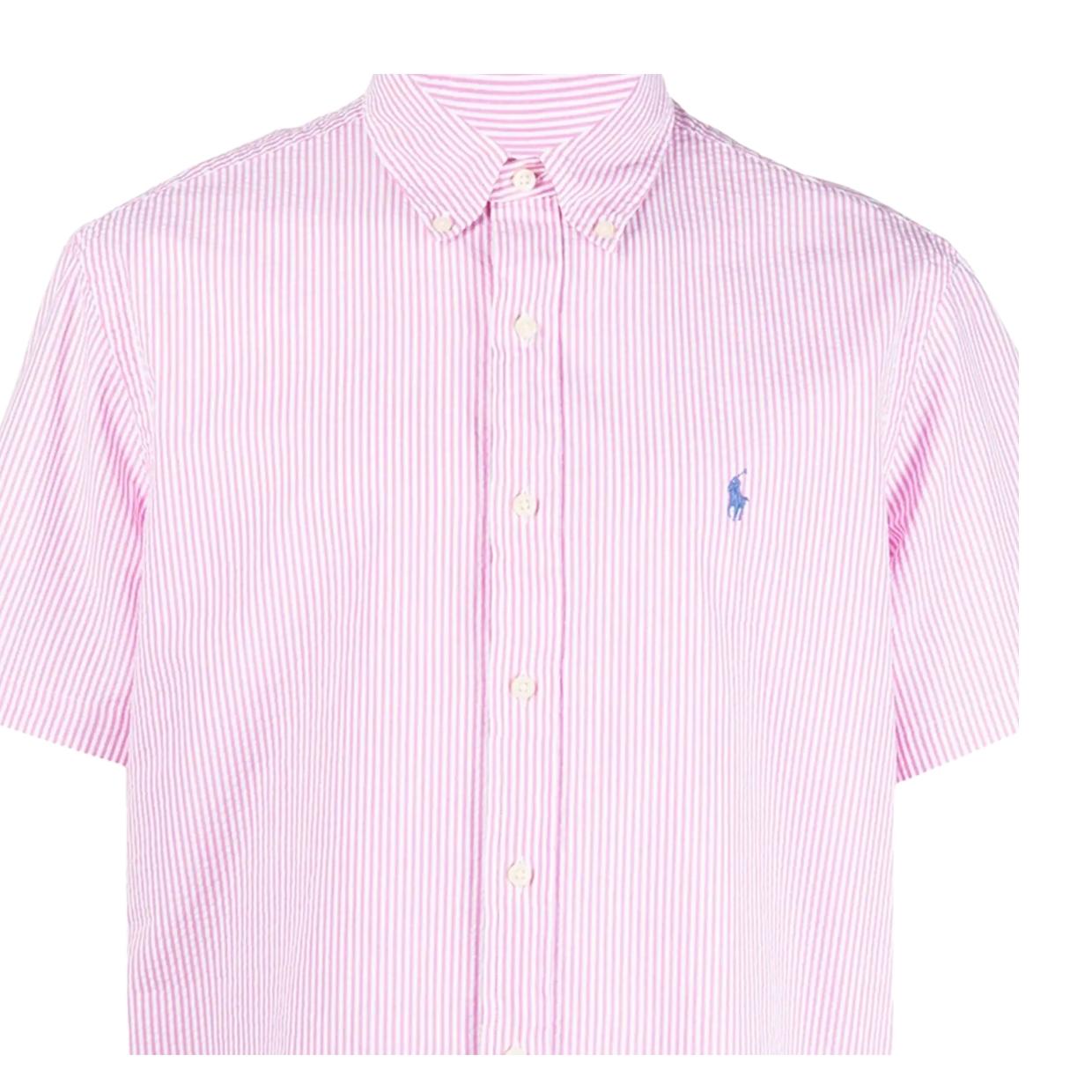 Polo Ralph Lauren Pink Short Sleeve Stripe Shirt