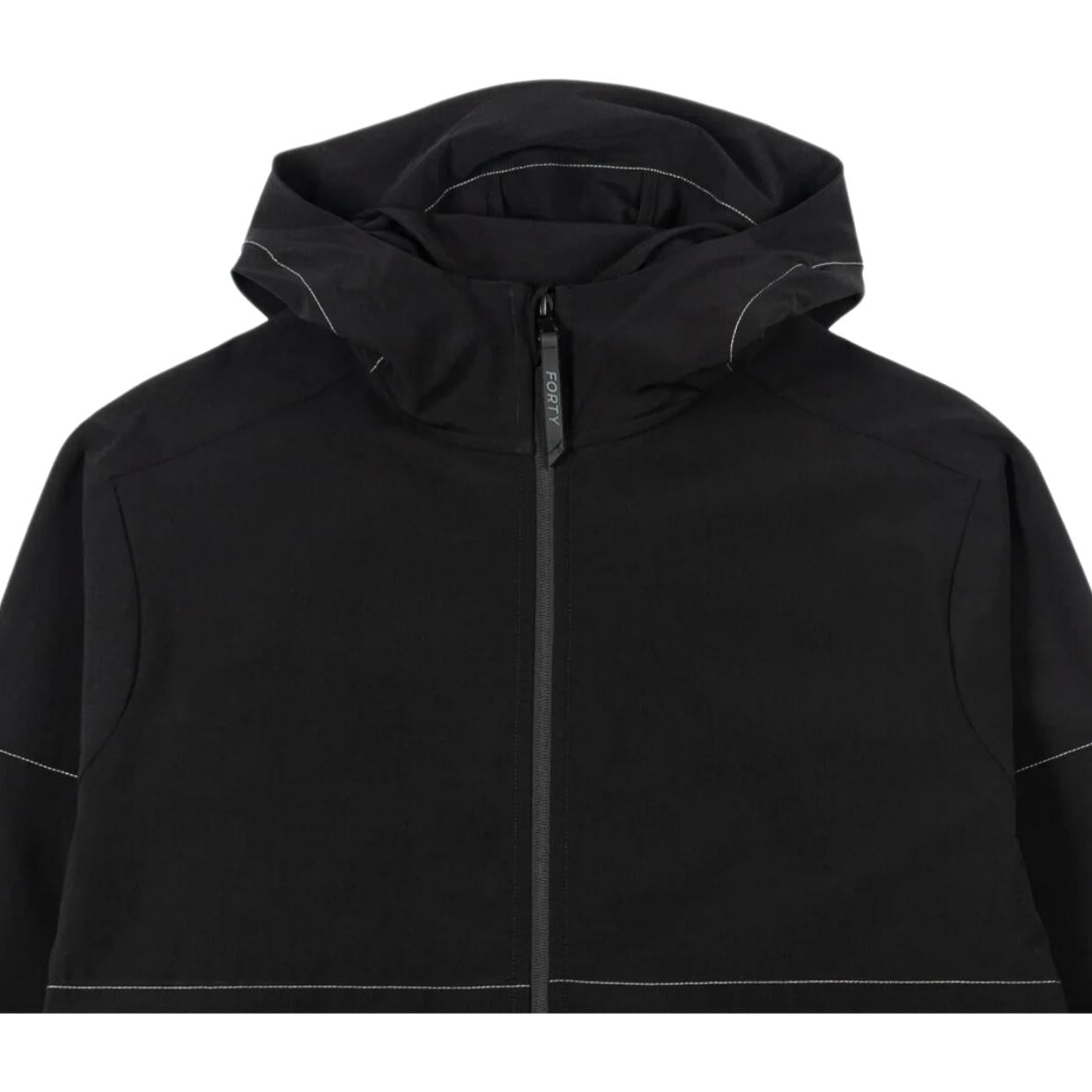 Forty Black/Reflective Laird Hooded Windbreaker