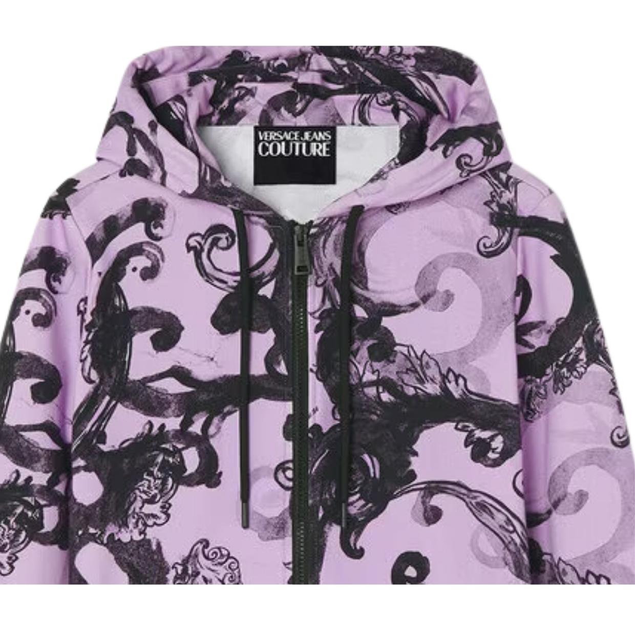 Versace Jeans Couture Watercolour Couture Violet Hoodie