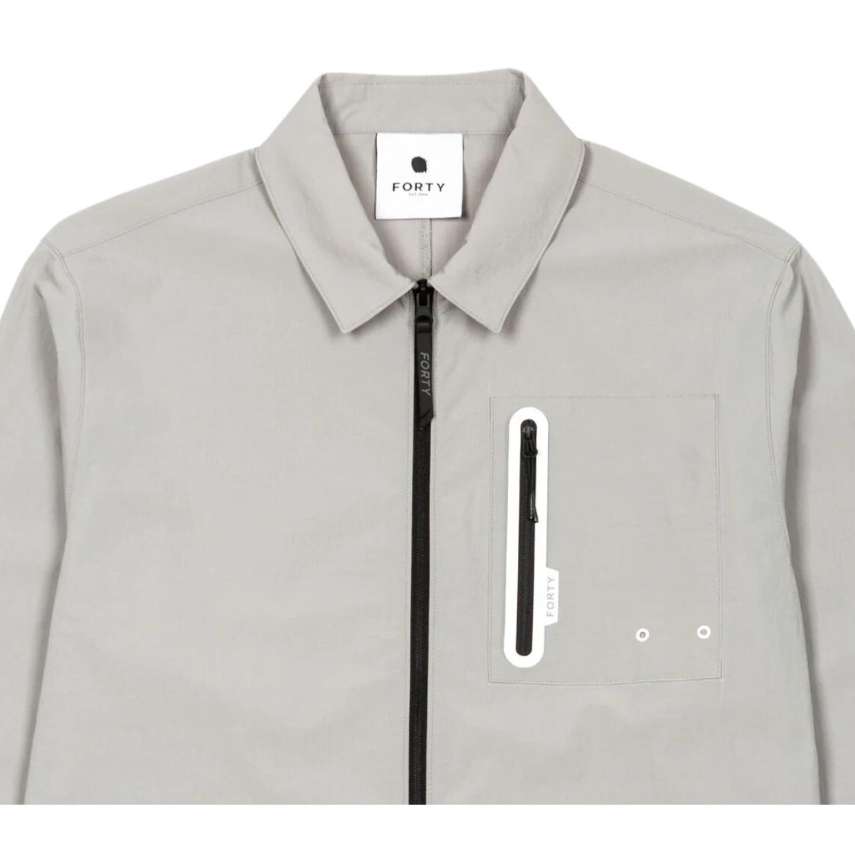 Forty Light Grey Mirra Tech Overshirt