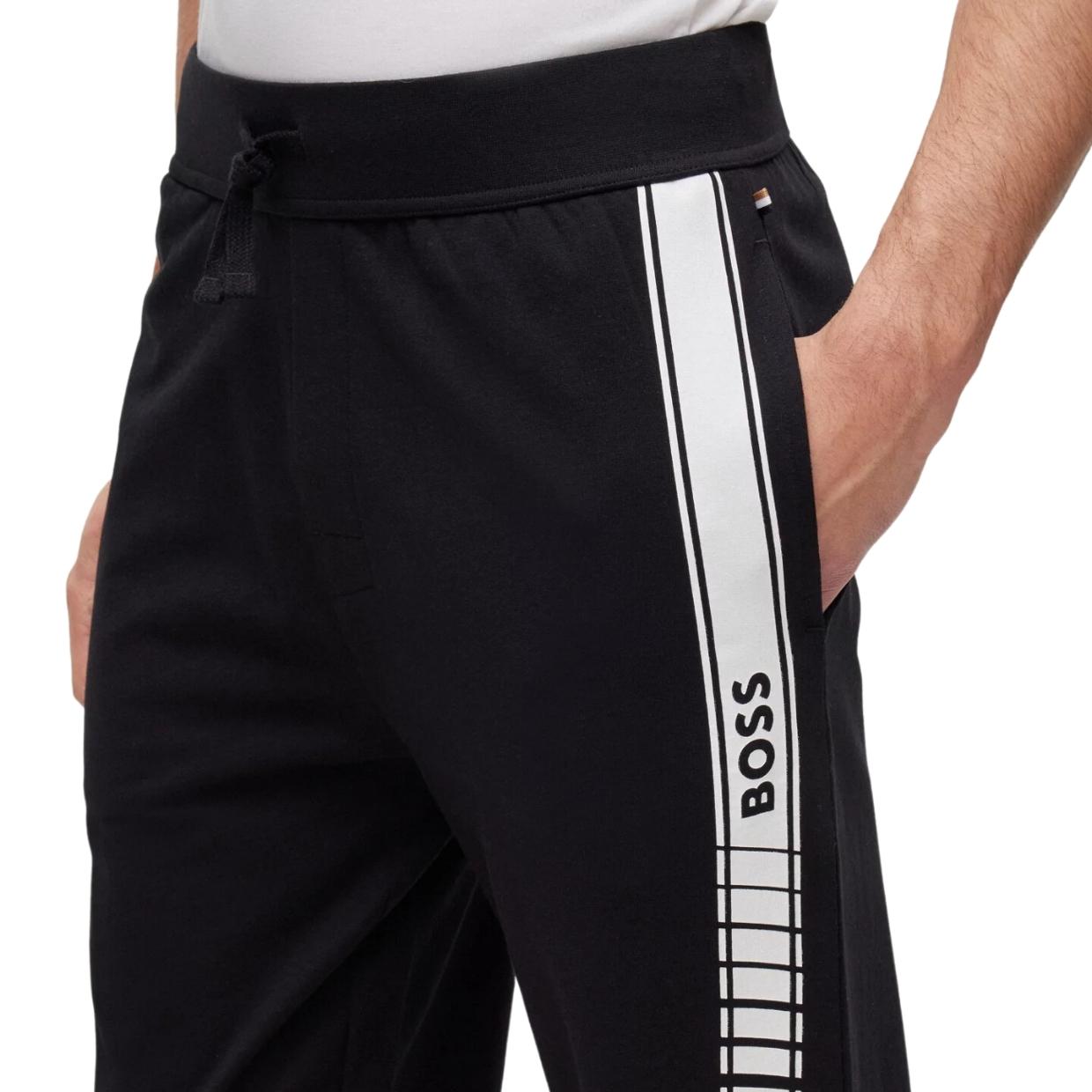 BOSS Logo and Stripe Jogging Bottoms