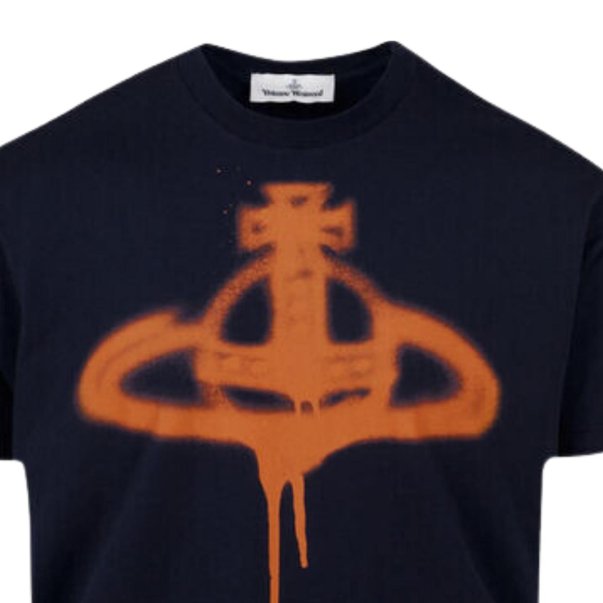 Vivienne Westwood Spray Orb Classic Navy T-Shirt