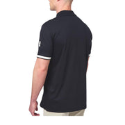 Sandbanks Silicone Zip Black Polo Shirt