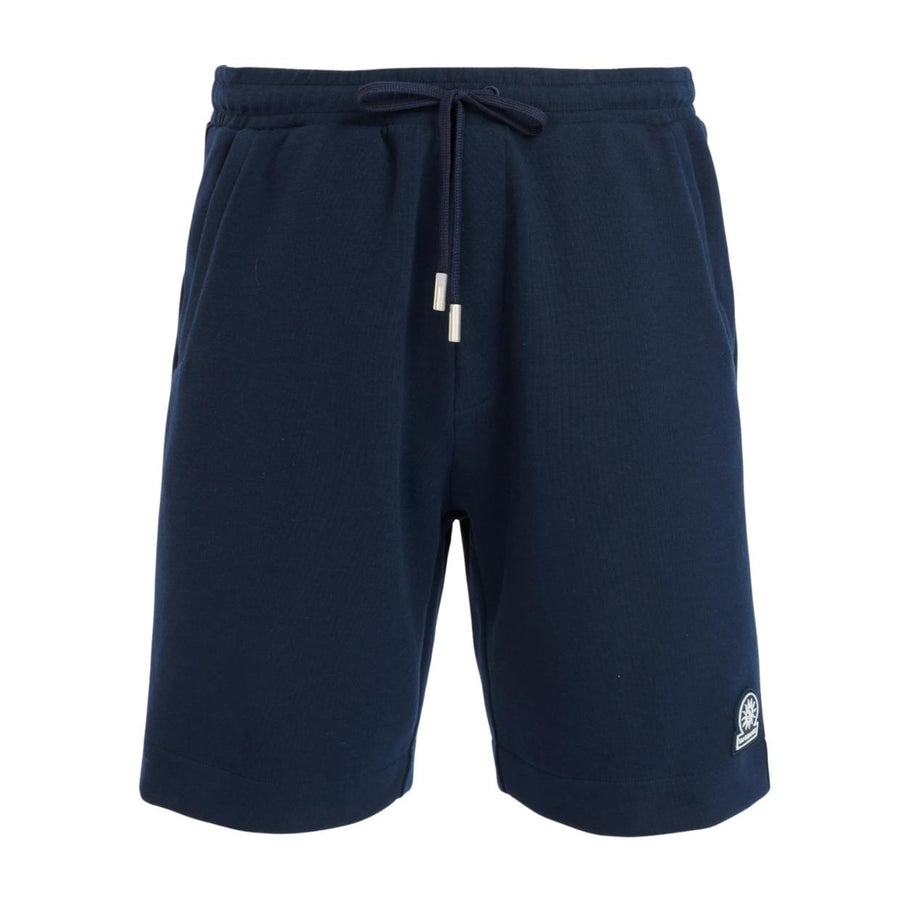 Sandbanks Interlock Logo Navy Sweat Shorts