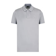 Emporio Armani Grey Quarter Zip Polo Shirt