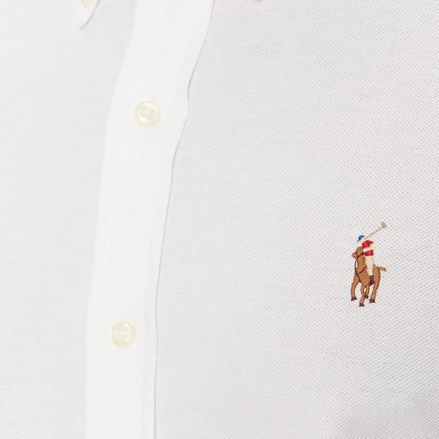 Polo Ralph Lauren Knit Oxford White Shirt