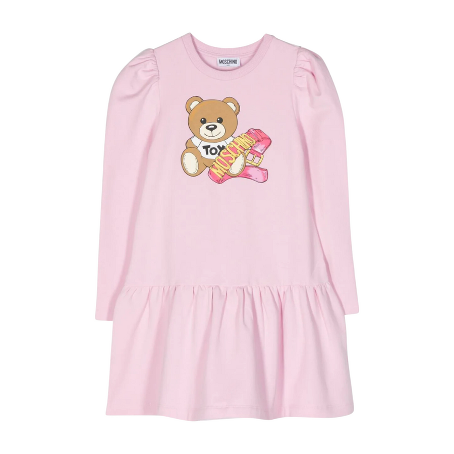 Moschino Kids Pink Sweater Dress