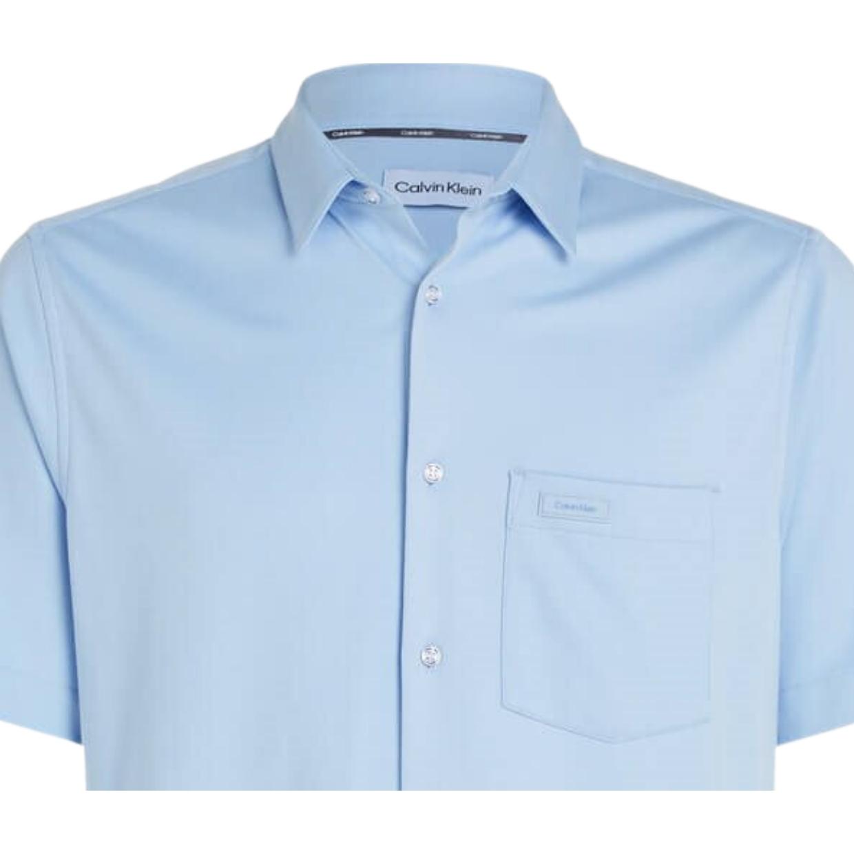 Calvin Klein Chest Pocket Short Sleeve Kentucky Blue Shirt