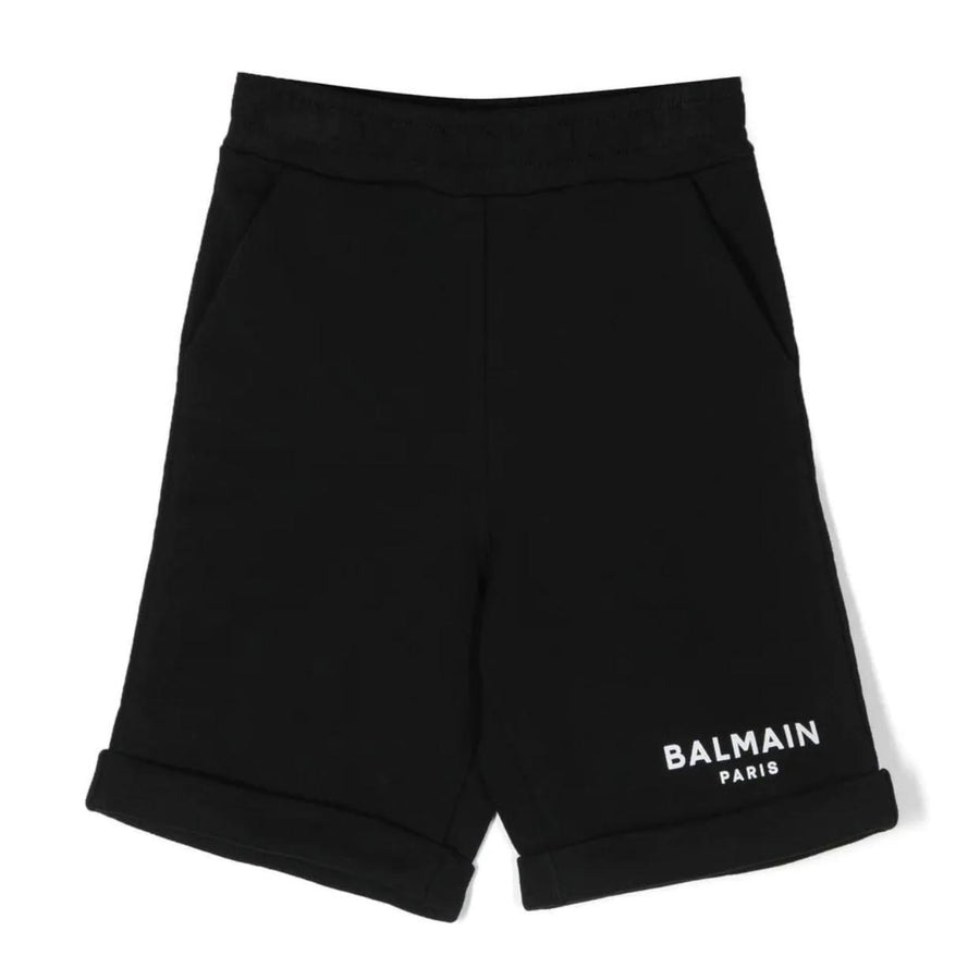 Balmain Kids Printed Logo Sweat Shorts