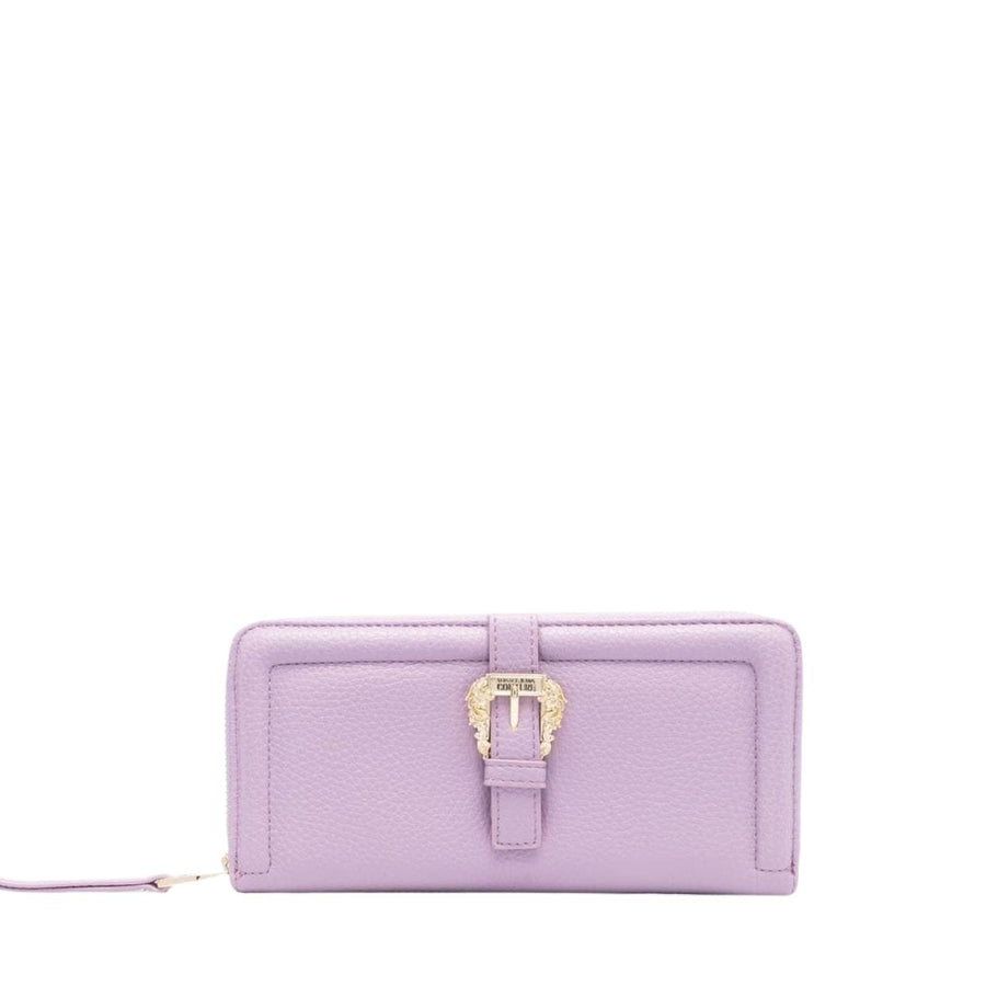Versace Jeans Couture Baroque Buckle Lilac Wallet