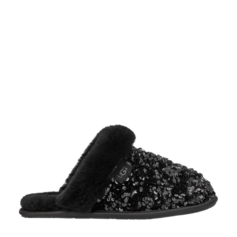 UGG Scuffette II Chunky Black Sequin Slippers