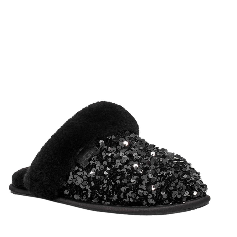 UGG Scuffette II Chunky Black Sequin Slippers