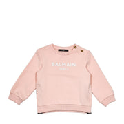 Balmain Baby Pink Print Logo Sweatshirt
