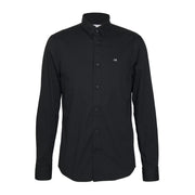 Calvin Klein Stretch Poplin Long Sleeve Black Shirt