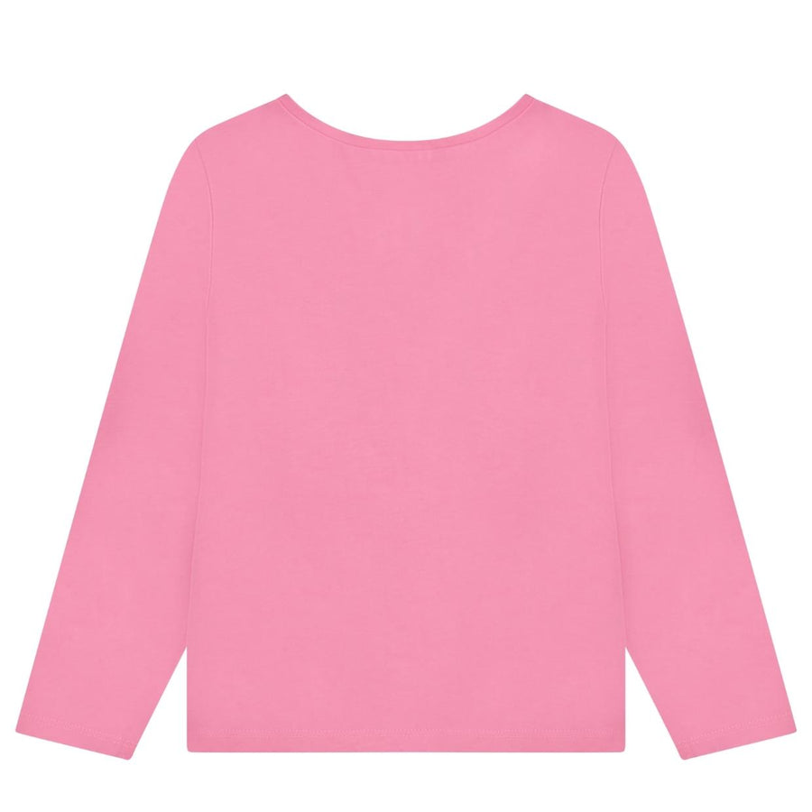 Billieblush Pink Multi-Coloured Print Logo T-Shirt