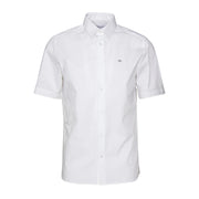 Calvin Klein Stretch Poplin Short Sleeve Bright White Shirt
