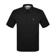 Calvin Klein Stretch Poplin Short Sleeve Black Shirt