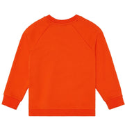 Emporio Armani Junior Printed Logo Orange Sweatshirt