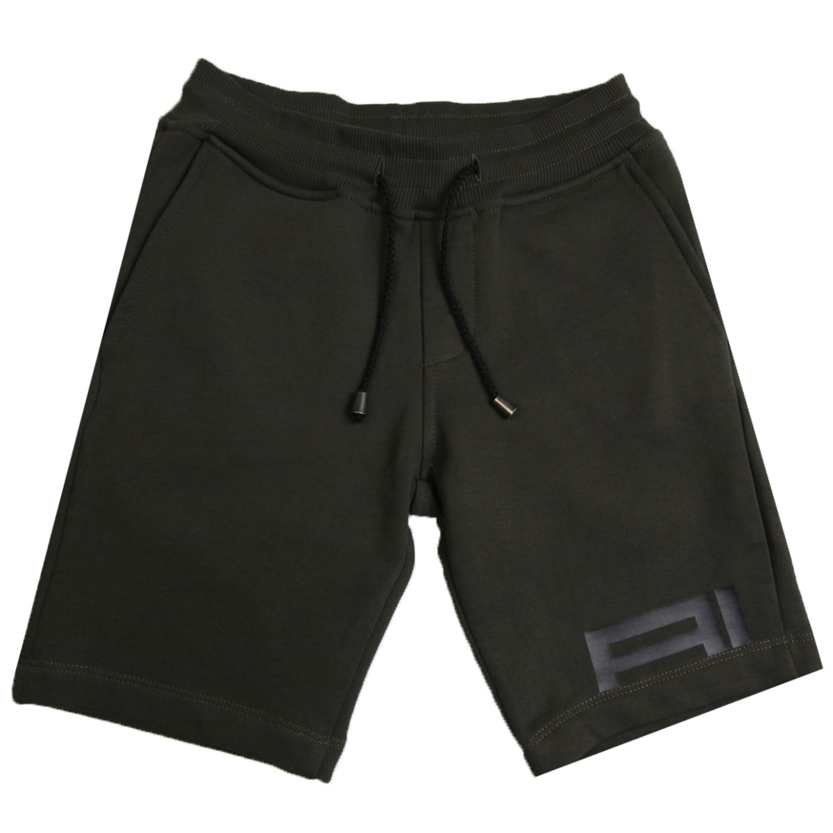 AI Riders On The Storm Khaki Fleece Short Front View 