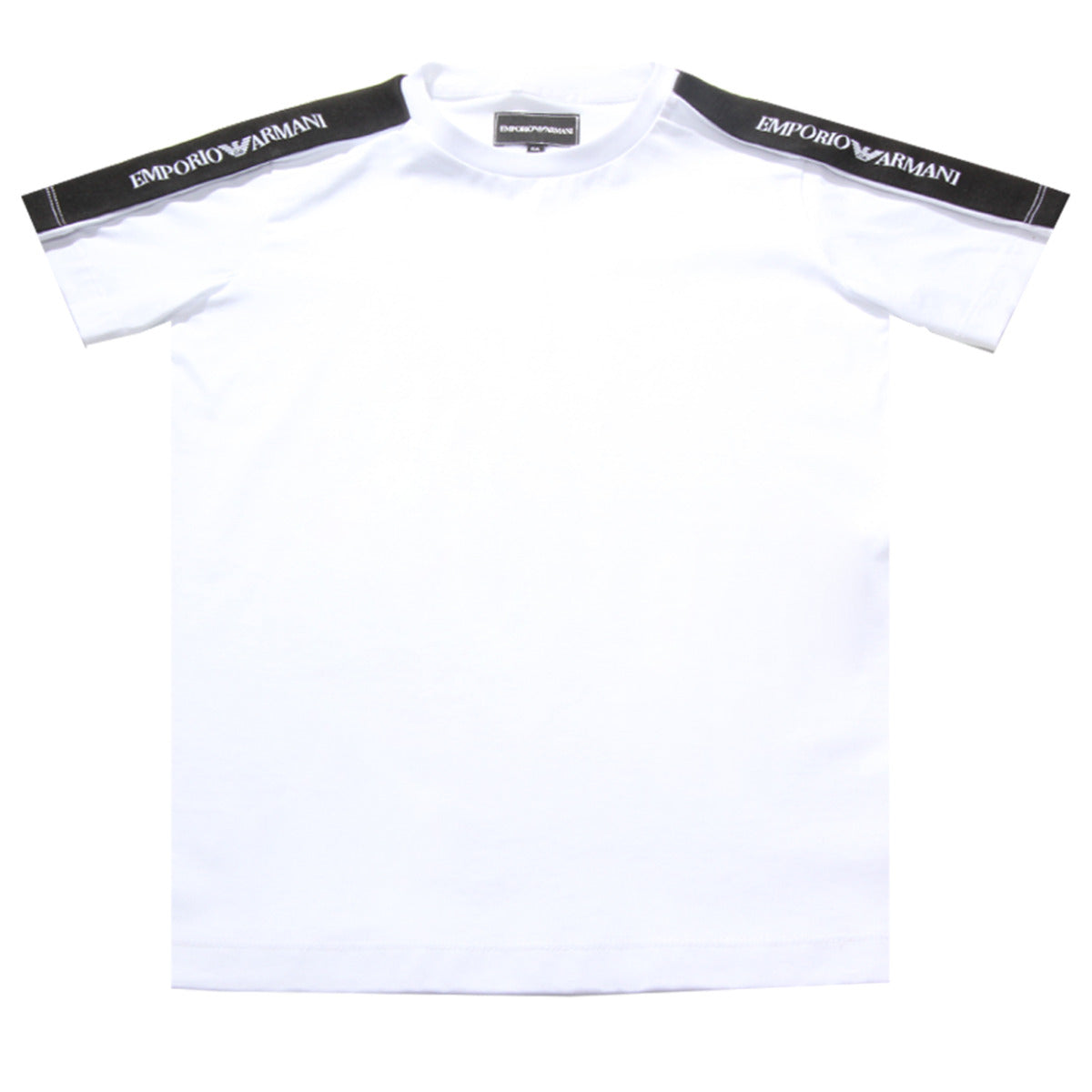 Emporio Armani White Sleeve Logo T-shirt front 