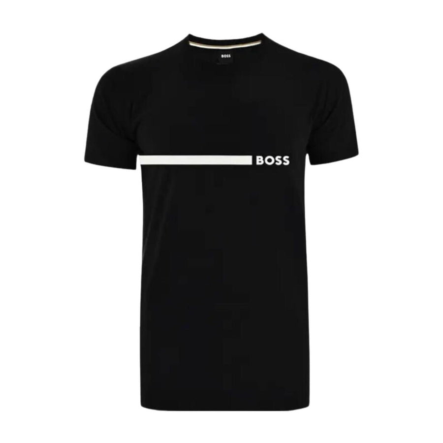 BOSS Slim Fit Contrast Logo Black T-Shirt