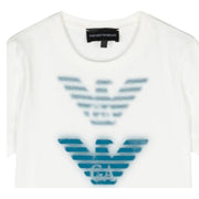 Emporio Armani Kids High-Tech Effect Eagle Logo Print T-Shirt