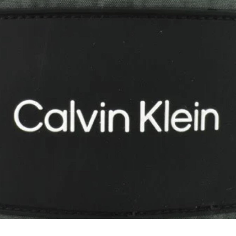 Calvin Klein Rubberised Logo Badge Khaki Overshirt