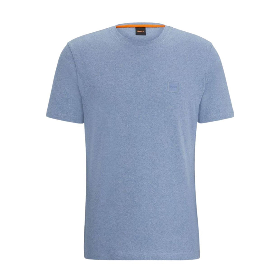 BOSS Tales Relaxed Fit Logo Patch Blue T-Shirt
