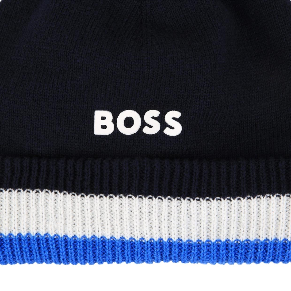 BOSS Baby Printed Logo Pompom Hat