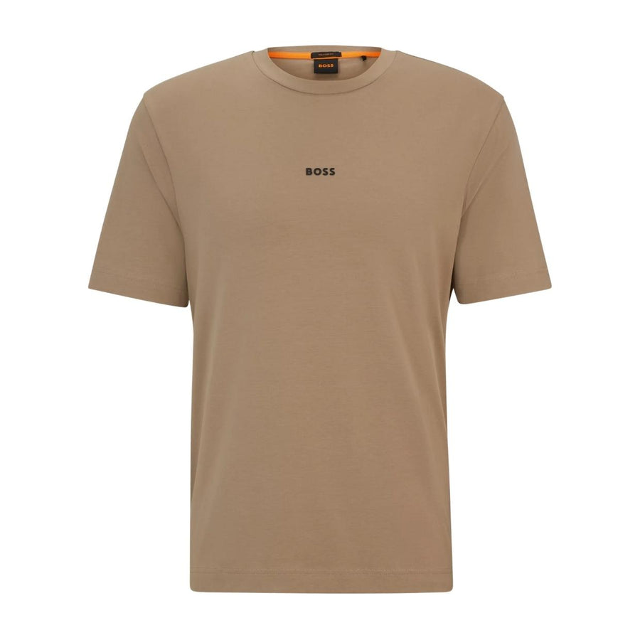 BOSS TChup Logo Print Brown T-Shirt