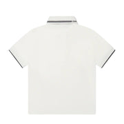 Emporio Armani Logo Collar White Polo Shirt