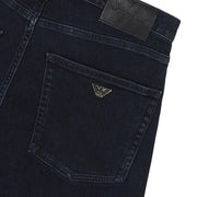 Emporio Armani J45 Regular Fit Dark Wash Denim Jeans