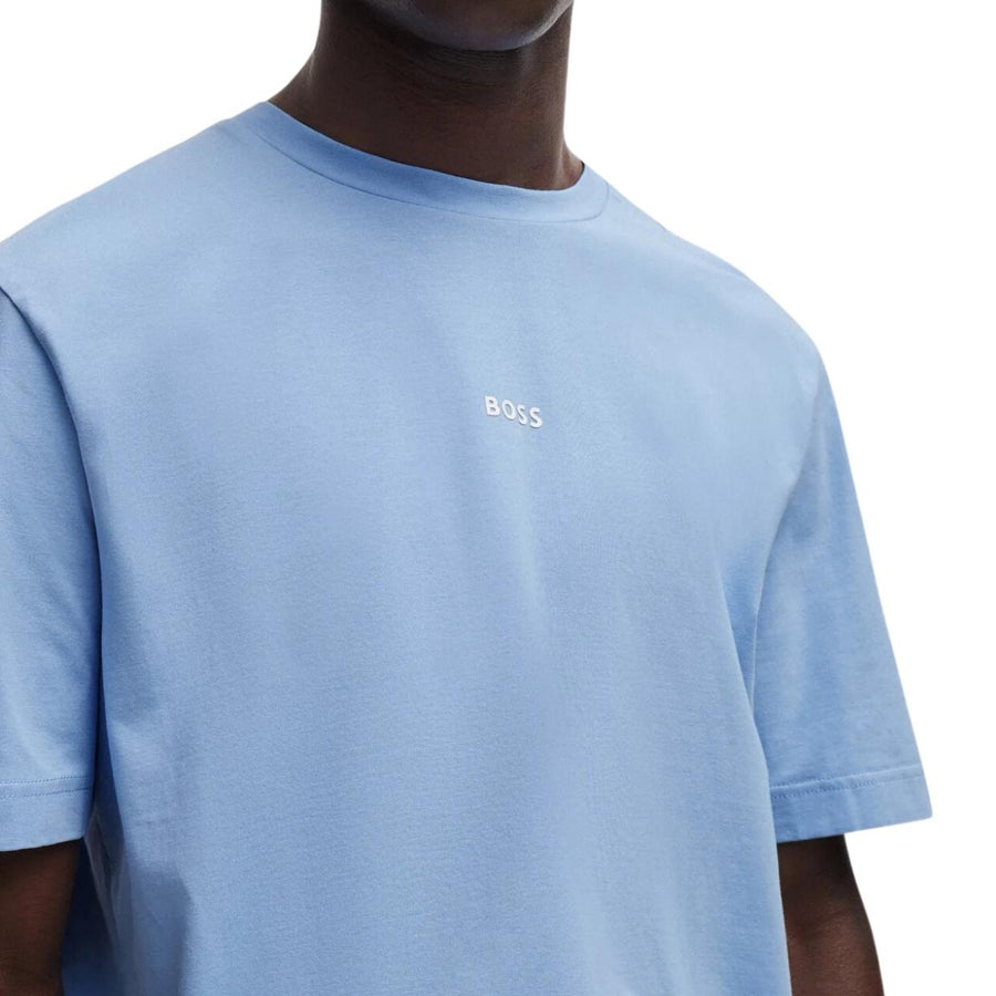 BOSS TChup Logo Print Light Blue T-Shirt