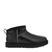 UGG Classic Ultra Mini Leather Regenerate Black Boot