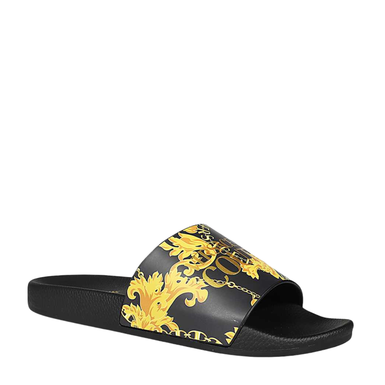Versace Jeans Couture Gold Black Sliders