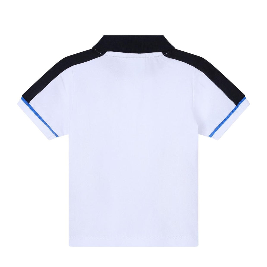BOSS Baby Logo White & Blue Polo Shirt