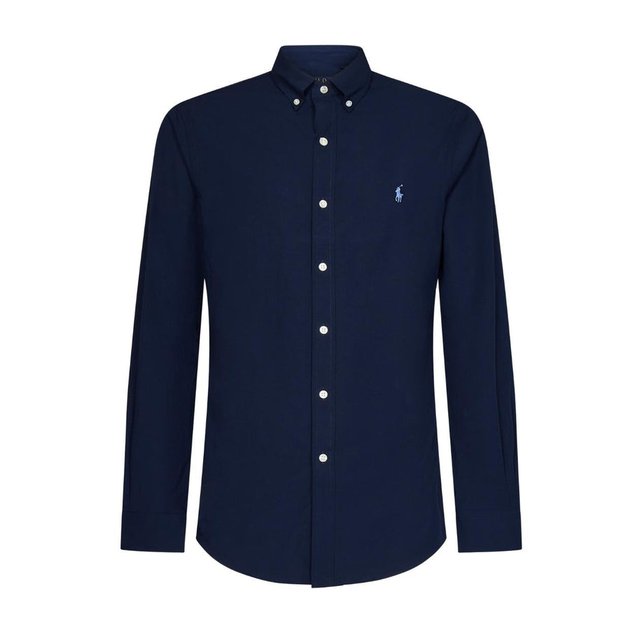 Polo Ralph Lauren Embroidered Logo Long Sleeve Navy Shirt
