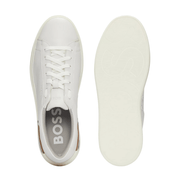 BOSS White Cupsole Low Top Trainers