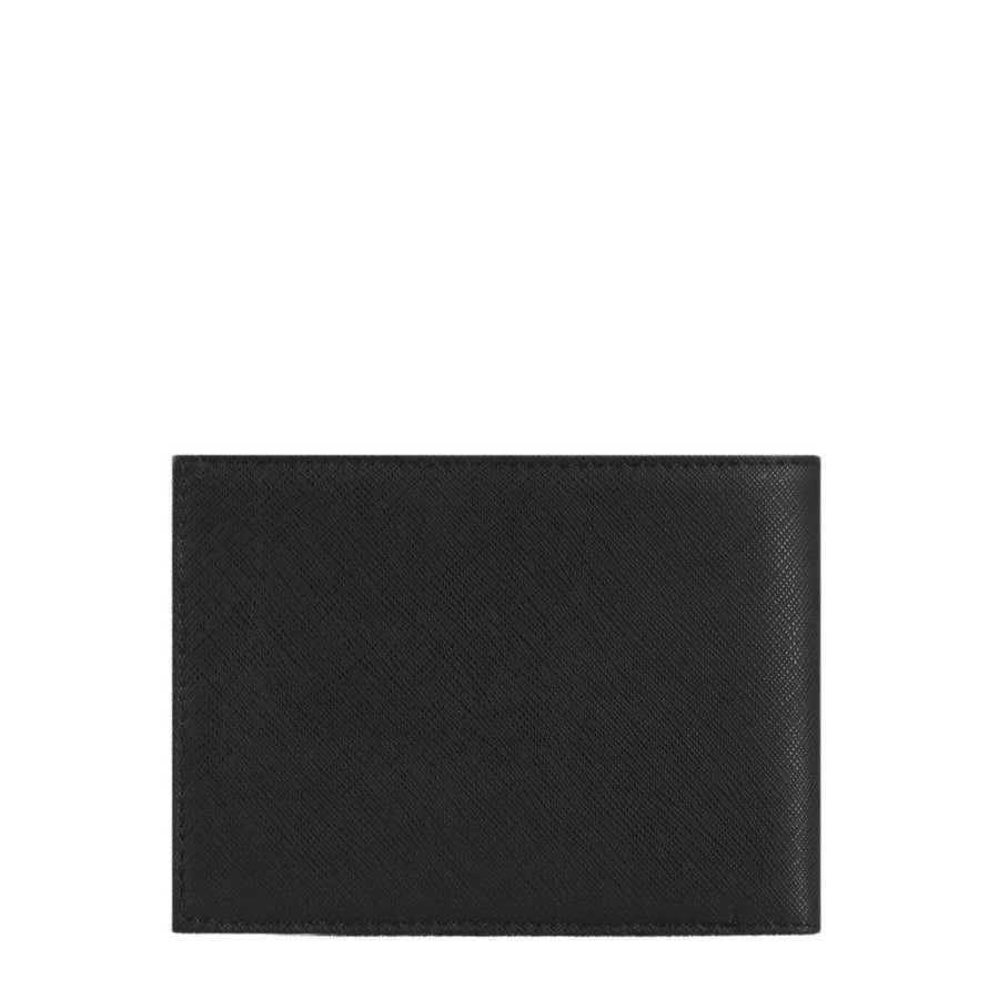 Emporio Armani Eagle Logo Coin-Pocket Black Wallet