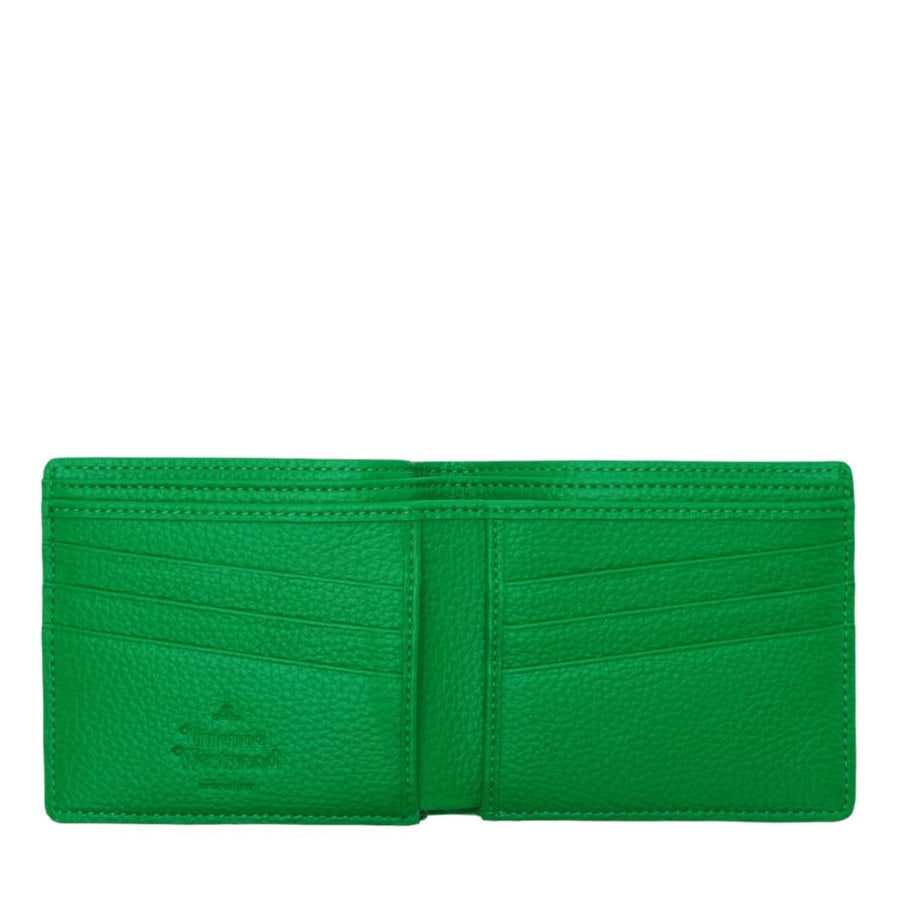 Vivienne Westwood Bright Green Re-Vegan Man Billfold Wallet