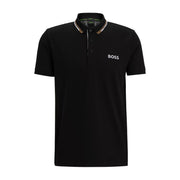 BOSS Paddy Pro Contrast Logo Black Polo Shirt